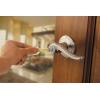 Kwikset Balboa Dummy Door Handle, Single Sided Lever for Closets, French Double Doors, and Pantry, Satin Nickel Non-Turning Right Handed Interior Push/Pull Lever, with Microban Protection(Polished Chrome)