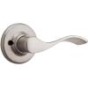 Kwikset Balboa Dummy Door Handle, Single Sided Lever for Closets, French Double Doors, and Pantry, Satin Nickel Non-Turning Right Handed Interior Push/Pull Lever, with Microban Protection(Satin Nickel)