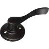 Kwikset Balboa Dummy Door Handle, Single Sided Lever for Closets, French Double Doors, and Pantry, Satin Nickel Non-Turning Right Handed Interior Push/Pull Lever, with Microban Protection(Venetian Bronze)
