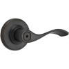 Kwikset Balboa Dummy Door Handle, Single Sided Lever for Closets, French Double Doors, and Pantry, Satin Nickel Non-Turning Right Handed Interior Push/Pull Lever, with Microban Protection(Venetian Bronze)