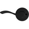 Kwikset Balboa Dummy Door Handle, Single Sided Lever for Closets, French Double Doors, and Pantry, Satin Nickel Non-Turning Right Handed Interior Push/Pull Lever, with Microban Protection(Matte Black)