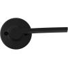 Kwikset Ladera Dummy Door Handle, Single Sided Lever for Closets, French Double Doors, and Pantry, Matte Black Non-Turning Right Handed Interior Push/Pull Lever