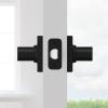 Kwikset Ladera Interior Passage Door Handle, Lever For Closet and Hallway Doors, Reversible Non-Locking Handle Lever, Matte Black, with Microban Protection