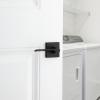 Kwikset Ladera Interior Passage Door Handle, Lever For Closet and Hallway Doors, Reversible Non-Locking Handle Lever, Matte Black, with Microban Protection