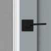 Kwikset Ladera Interior Passage Door Handle, Lever For Closet and Hallway Doors, Reversible Non-Locking Handle Lever, Matte Black, with Microban Protection