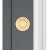 Kwikset Tylo Dummy Door Knob, Single Sided Handle for Closets, French Double Doors, and Pantry, Satin Chrome Non-Turning Interior Push/Pull Door Knob(Polished Brass)