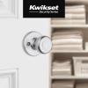 Kwikset Tylo Dummy Door Knob, Single Sided Handle for Closets, French Double Doors, and Pantry, Satin Chrome Non-Turning Interior Push/Pull Door Knob(Satin Chrome)