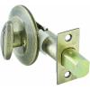 Kwikset 663 Single-Sided Deadbolt in Antique Brass, Thumbturn One Side, Key Lock, Adjustable Latch, ANSI/BHMA Grade 3 Certified