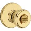 Kwikset 93001-928 Tylo Privacy Bed/Bath Knob In Satin Chrome(Polished Brass)