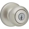Kwikset 94002-862 Cove Keyed Entry Knob Featuring Smartkey Security In Satin Nickel(Satin Nickel)