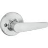 Kwikset Delta Dummy Door Handle, Single Sided Lever for Closets, French Double Doors, and Pantry, Satin Chrome Non-Turning Reversible Interior Push/Pull Lever(1 Count (Pack of 1))