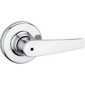 Kwikset 93001-890 Delta Privacy Bed/Bath Lever In Polished Chrome