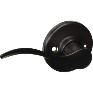 Kwikset Balboa Dummy Door Handle, Single Sided Lever for Closets, French Double Doors, and Pantry, Satin Nickel Non-Turning Right Handed Interior Push/Pull Lever, with Microban Protection(Venetian Bronze)