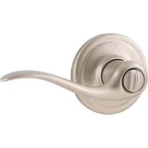 Weiser Lock GLA331 TC15 B 6LS1R1 Toluca Privacy Lever, Satin Nickel(Satin Nickel)