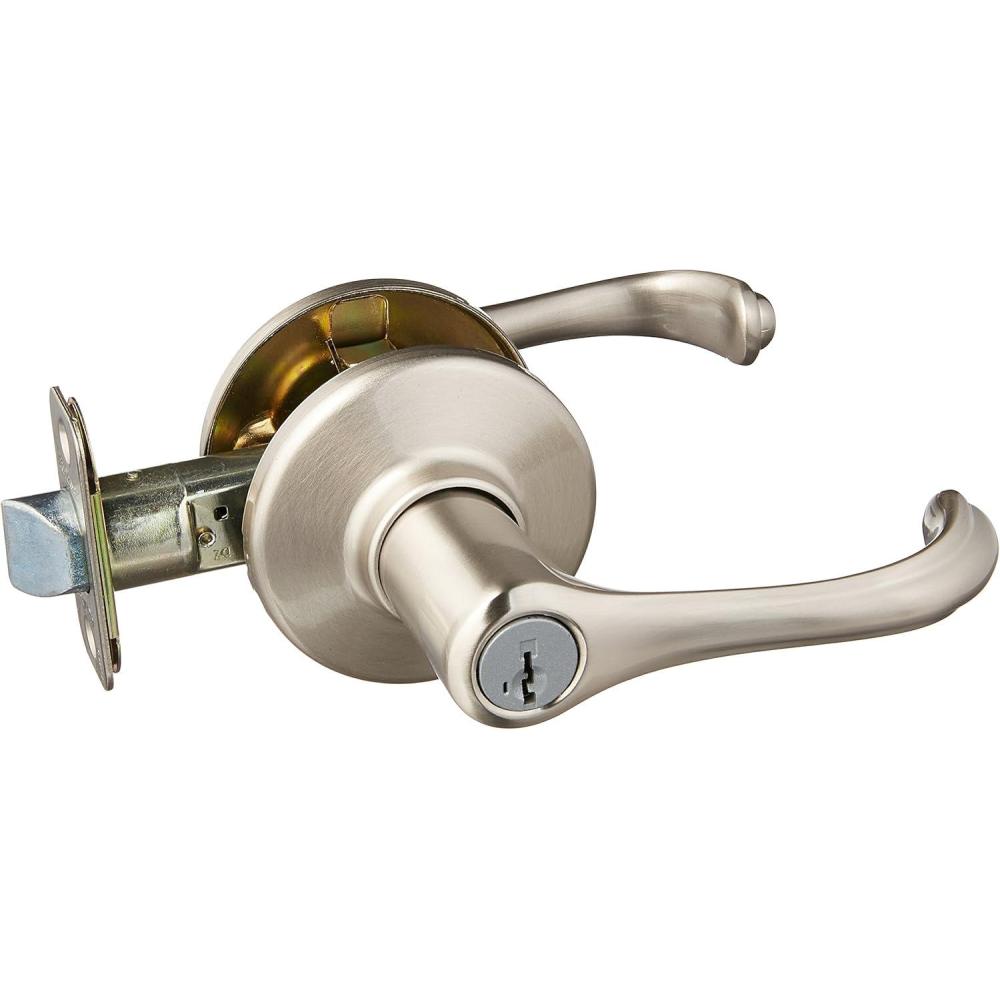 image:imageDorian Satin Nickel Entry Lever Featuring SmartKey