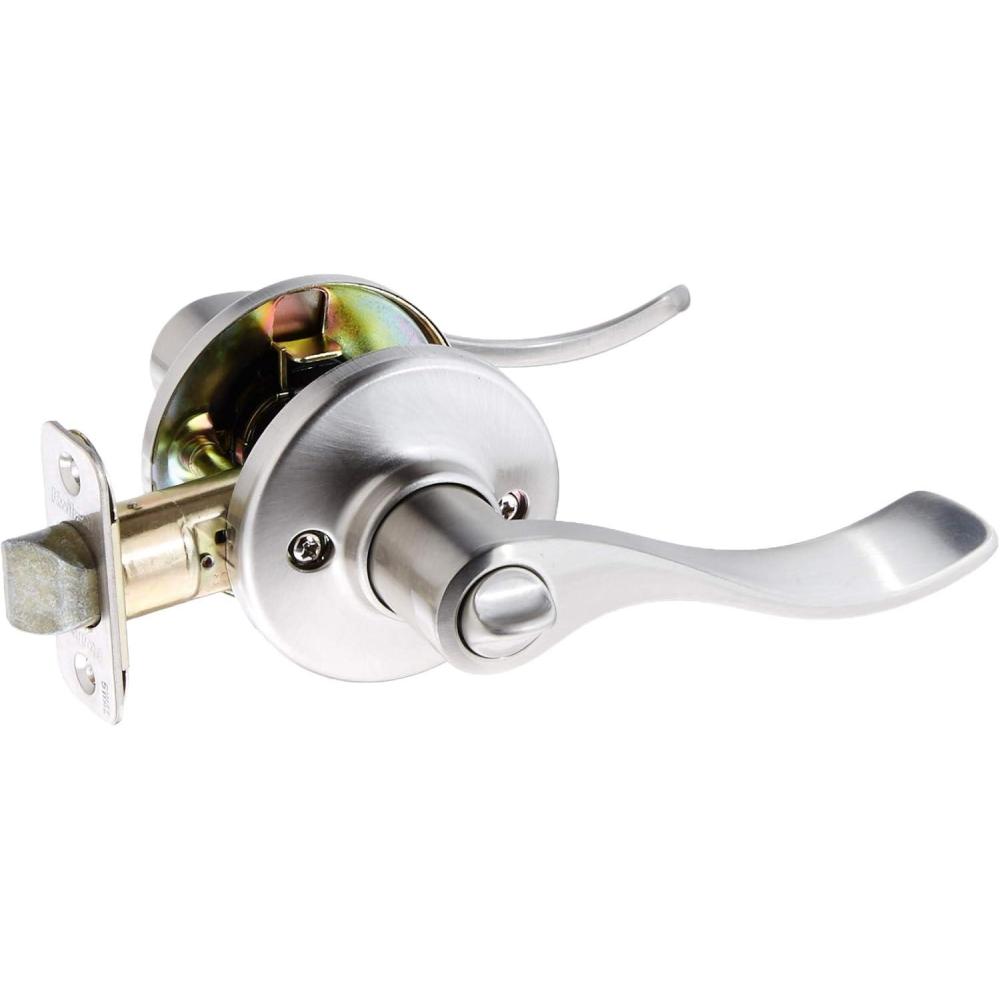 image:imageKwikset 93001882 Balboa Privacy Lever Satin Nickel