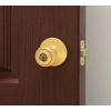 Kwikset 400P 3 CP Polo Entry Knob, Polished Brass(Polished Brass)