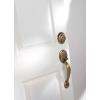 Kwikset 687DA-LIP-S Dakota Single Cylinder Handleset from The Series Featuring SmartKey, Exterior Only – Antique Brass