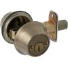 Kwikset 96650-493 Security Double Cylinder Deadbolt, Antique Brass, 1-Inch Diameter Round Adjustable Latch, Key Lock