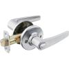 Kwikset Delta Entry Door Handle with Lock and Key, Secure Keyed Reversible Lever Exterior, Doorlock, For Front Entrance and Bedrooms, Satin Chrome, Pick Resistant Smartkey Rekey Security(Satin Chrome)