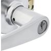 Kwikset Delta Entry Door Handle with Lock and Key, Secure Keyed Reversible Lever Exterior, Doorlock, For Front Entrance and Bedrooms, Satin Chrome, Pick Resistant Smartkey Rekey Security(Satin Chrome)