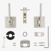 Kwikset Ladera Door Lever Privacy Lock Handle for Bedroom and Bathroom, Square Rose in Satin Nickel