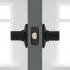 Kwikset Ladera Interior Passage Door Handle, Lever For Closet and Hallway Doors, Reversible Non-Locking Handle Lever, Matte Black