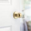 Kwikset Polo Hall/Closet Knob in Polished Brass(Polished Brass)
