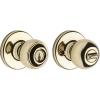 Kwikset 400P 3 CP Polo Entry Knob, Polished Brass(Polished Brass)