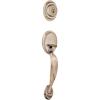 Kwikset 687DA-LIP-S Dakota Single Cylinder Handleset from The Series Featuring SmartKey, Exterior Only – Antique Brass