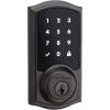 Kwikset 99160-021 SmartCode 916 Traditional Smart Lock Touchscreen Electronic Deadbolt Front Door Lock with SmartKey Security and Z-Wave Plus in Venetian Bronze(Venetian Bronze)