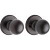Kwikset Polo Hall/Closet Knob in Polished Brass(Venetian Bronze)