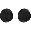Kwikset SmartKey Security Matte Black Metal Double Cylinder Deadbolt