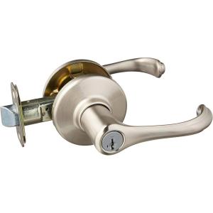 Dorian Satin Nickel Entry Lever Featuring SmartKey
