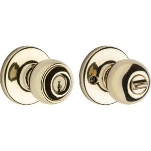 Kwikset 400P 3 CP Polo Entry Knob, Polished Brass(Polished Brass)