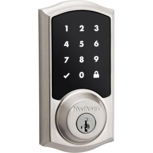 Kwikset 99150-002 SmartCode 915 Touchscreen Electronic UL Deadbolt with Smart Key, Satin Nickel