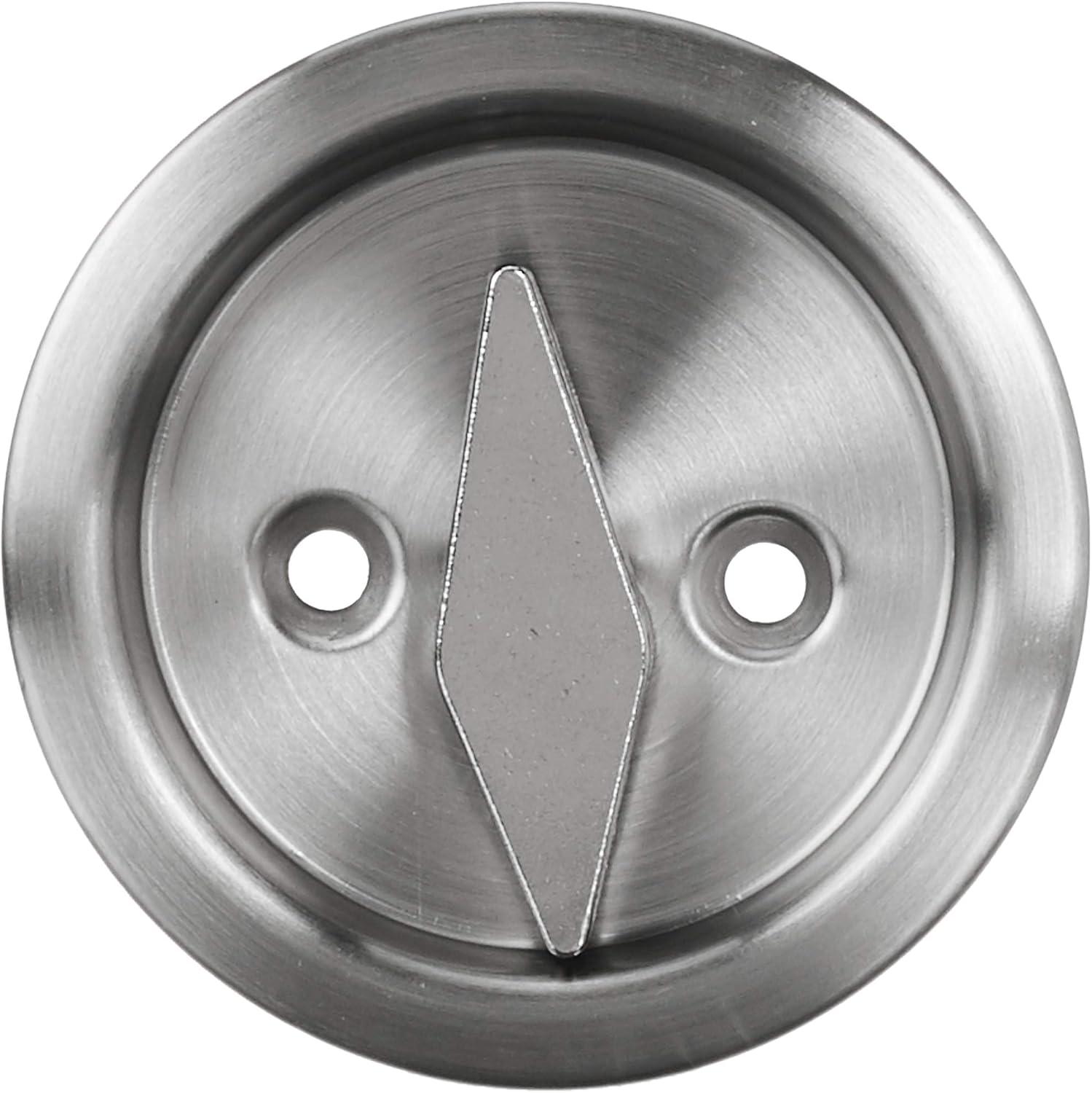 image:imageKwikset 335 15 RND PCKT DR LCK Round BedBath Pocket Door Lock in Satin Nickel