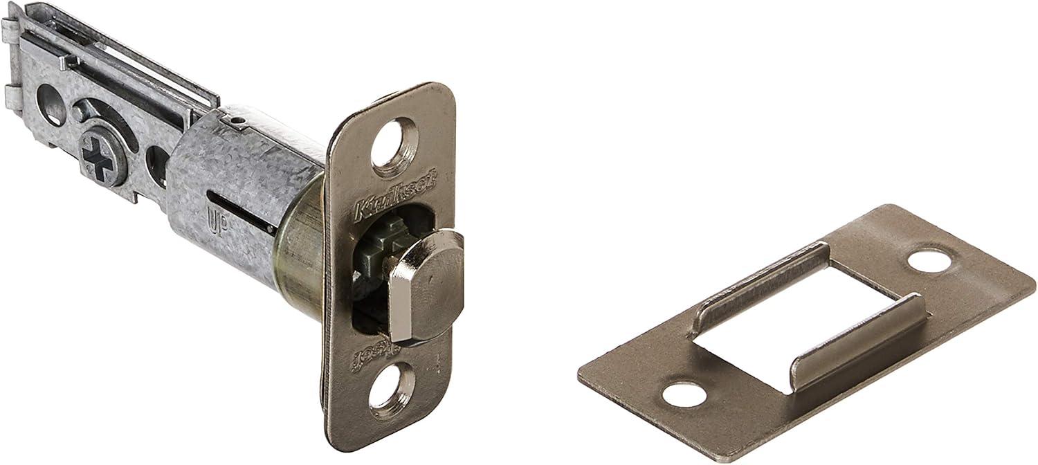 image:imageKwikset 335 15 RND PCKT DR LCK Round BedBath Pocket Door Lock in Satin Nickel