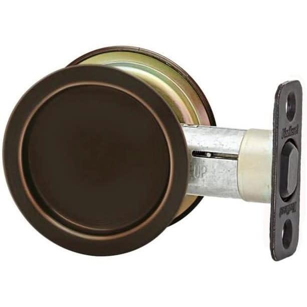 image:imageKwikset 3341011P Round Universal Pocket Door Lock with 238 Backset and 218 Crossbore