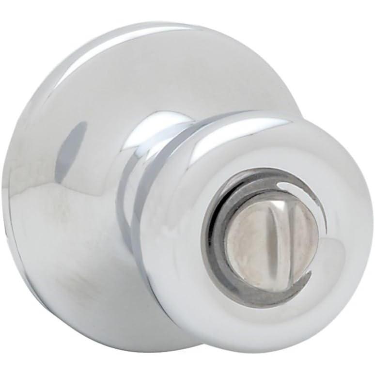 image:imageKwikset Tylo Interior Privacy Door Knob with Lock Door Handle For Bathroom and Bedroom Satin Chrome Keyless Turn Lock DoorknobSatin Chrome