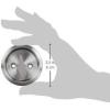 Kwikset 335 15 RND PCKT DR LCK Round Bed/Bath Pocket Door Lock in Satin Nickel