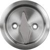 Kwikset 335 15 RND PCKT DR LCK Round Bed/Bath Pocket Door Lock in Satin Nickel