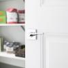 Kwikset Ladera Dummy Door Handle, Single Sided Lever for Closets, French Double Doors, and Pantry, Polished Chrome Non-Turning Right Handed Interior Push/Pull Lever