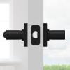 Kwikset Ladera Entry Door Handle with Lock and Key, Secure Keyed Reversible Lever Exterior, Doorlock, For Front Entrance and Bedrooms, Matte Black, Pick Resistant Smartkey Rekey Security