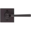 Kwikset Lisbon Entry Door Handle with Lock and Key, Secure Keyed Reversible Lever Exterior, Doorlock, For Front Entrance and Bedrooms, Venetian Bronze, Pick Resistant Smartkey Rekey Security(Venetian Bronze)