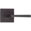 Kwikset Lisbon Entry Door Handle with Lock and Key, Secure Keyed Reversible Lever Exterior, Doorlock, For Front Entrance and Bedrooms, Venetian Bronze, Pick Resistant Smartkey Rekey Security(Venetian Bronze)
