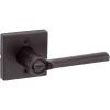 Kwikset Lisbon Entry Door Handle with Lock and Key, Secure Keyed Reversible Lever Exterior, Doorlock, For Front Entrance and Bedrooms, Venetian Bronze, Pick Resistant Smartkey Rekey Security(Venetian Bronze)