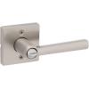Kwikset Montreal Interior Privacy Door Handle with Lock, For Bathroom and Bedroom, Satin Nickel Reversible Keyless Push Button Lock Door Lever(Satin Nickel)