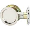 Kwikset 334 32 RND PCKT DR LCK Pocket Door Lock, Passage Function, Steel Finish [Misc.]