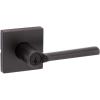 Kwikset Lisbon Entry Door Handle with Lock and Key, Secure Keyed Reversible Lever Exterior, Doorlock, For Front Entrance and Bedrooms, Venetian Bronze, Pick Resistant Smartkey Rekey Security(Venetian Bronze)